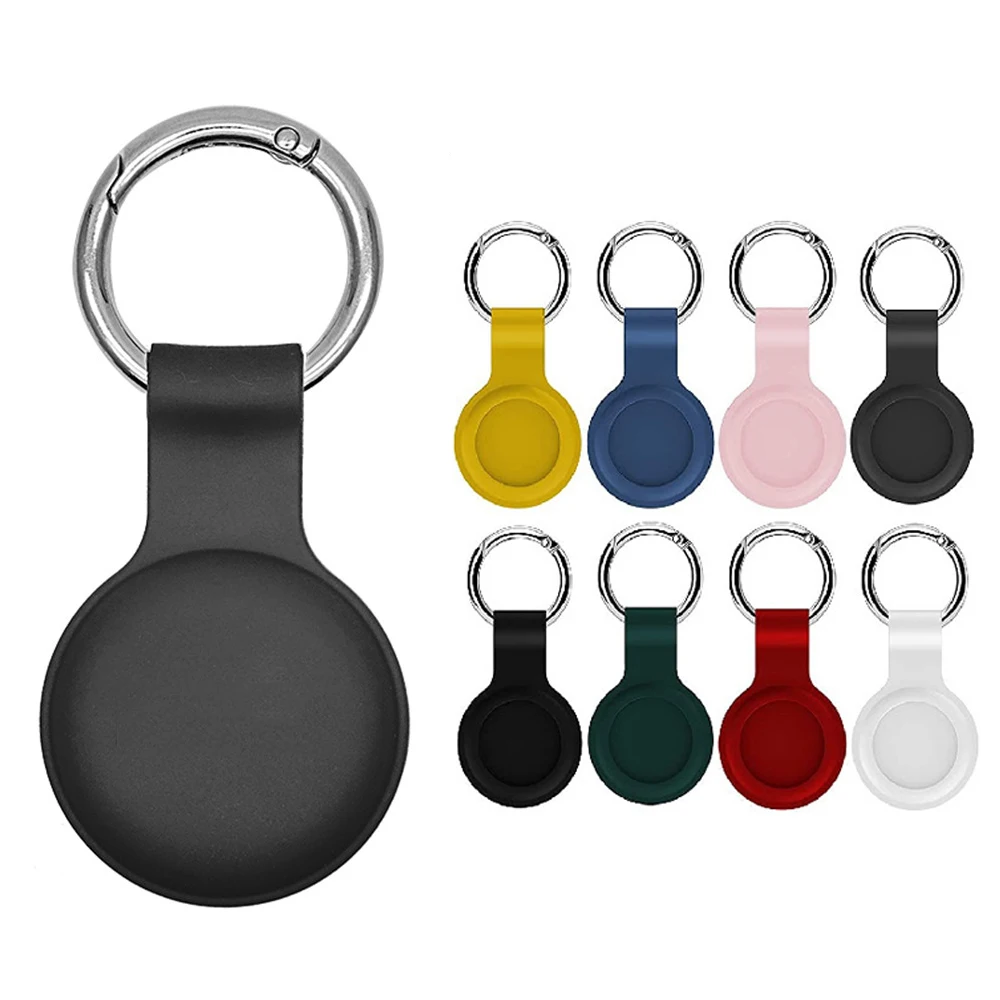 Abdeckung für Apple Airtags Hülle Flüssigsilikon Schutzhülle Tracker Zubehör Anti-Kratz-Hülle Schlüsselanhänger Air Tag Bumper Image
