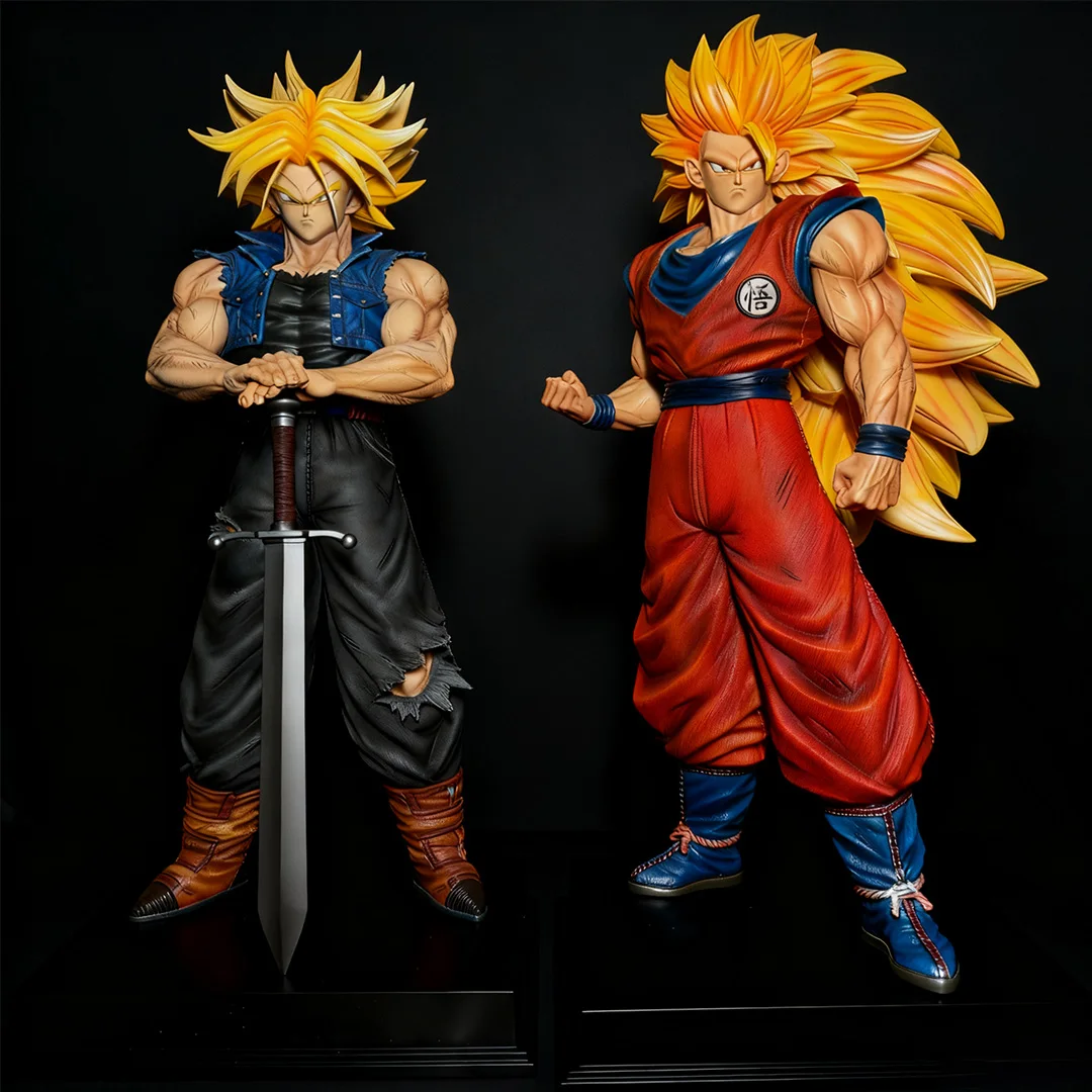 JT Statua 54 cm/21.26 pollici Dragon Ball Z Son Goku Ssj3 Figura Super Saiyan 3 Goku Action PVC Figure Collezione Modello Giocattoli Regali