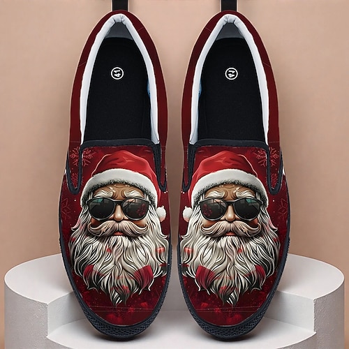 Weihnachtsmann-Slipper für Herren – trendig und witzig, ideal zum Weihnachtseinkauf, für die Urlaubsreise und als lässige Weihnachtskleidung Image