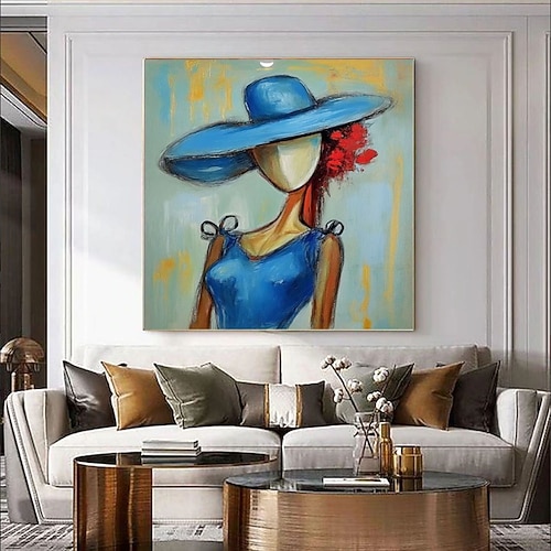 Handgefertigt Ölgemälde Handgemalte Quadrat Abstrakt Berühmt Klassisch Modern Ohne Innenrahmen (ohne Rahmen) Image