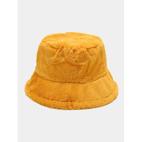 Weihnachtlicher Damen-Bucket-Hat aus Kunstpelz, weich und kuschelig, in verschiedenen Farben erhältlich – das perfekte Weihnachtsgeschenk Image