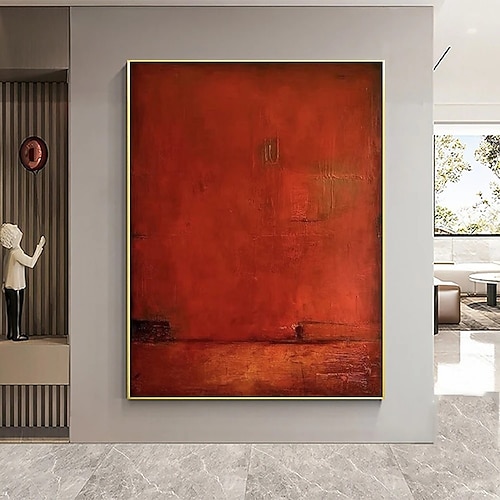 Handgemaltes Ölgemälde auf Leinwand, abstrakte Wanddekoration für die Wohnung, auf Keilrahmen gespannt / gerolltes, ungespanntes Gemälde Image