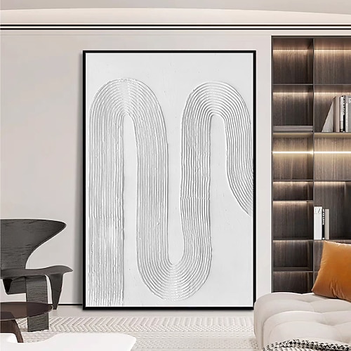 Mintura, handgefertigte abstrakte Ölgemälde auf Leinwand mit Struktur, moderne Wanddekoration für Ihr Zuhause, gerollt, rahmenlos, ungespannt. Image