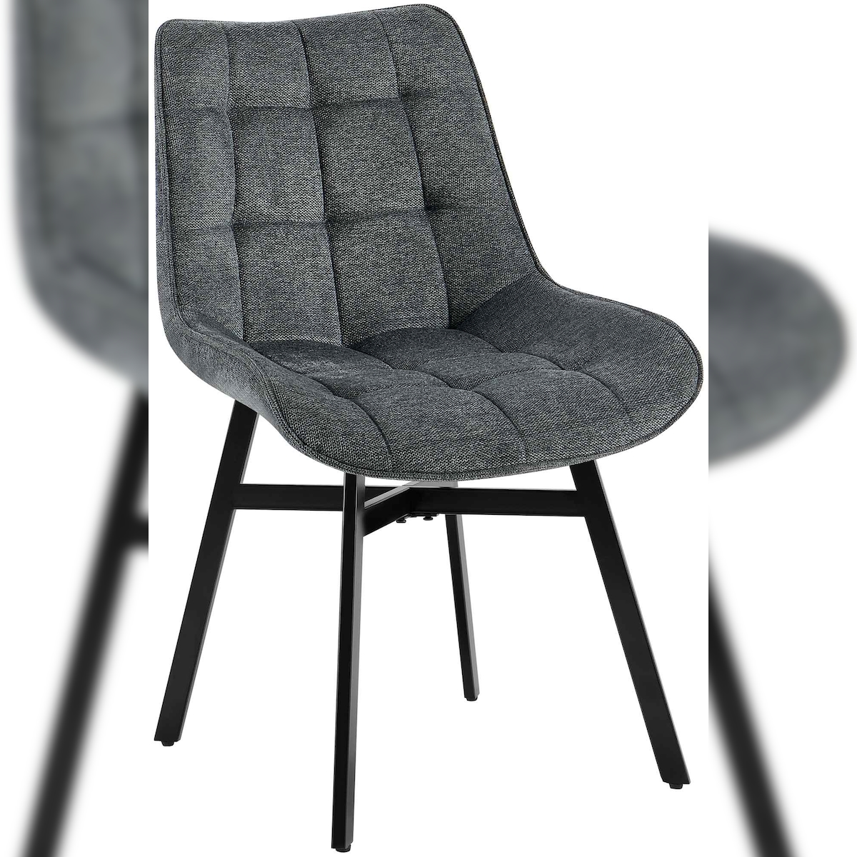 CLP Esszimmerstuhl Colby dunkelgrau/Stoff Image