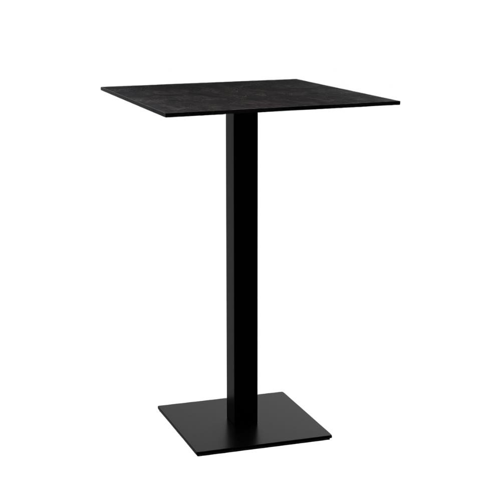 BIG Möbel GmbH Gastro Stehtisch HPL Compact Premium | 70x70 cm Dunkler Schiefer | Gusseisengestell Image