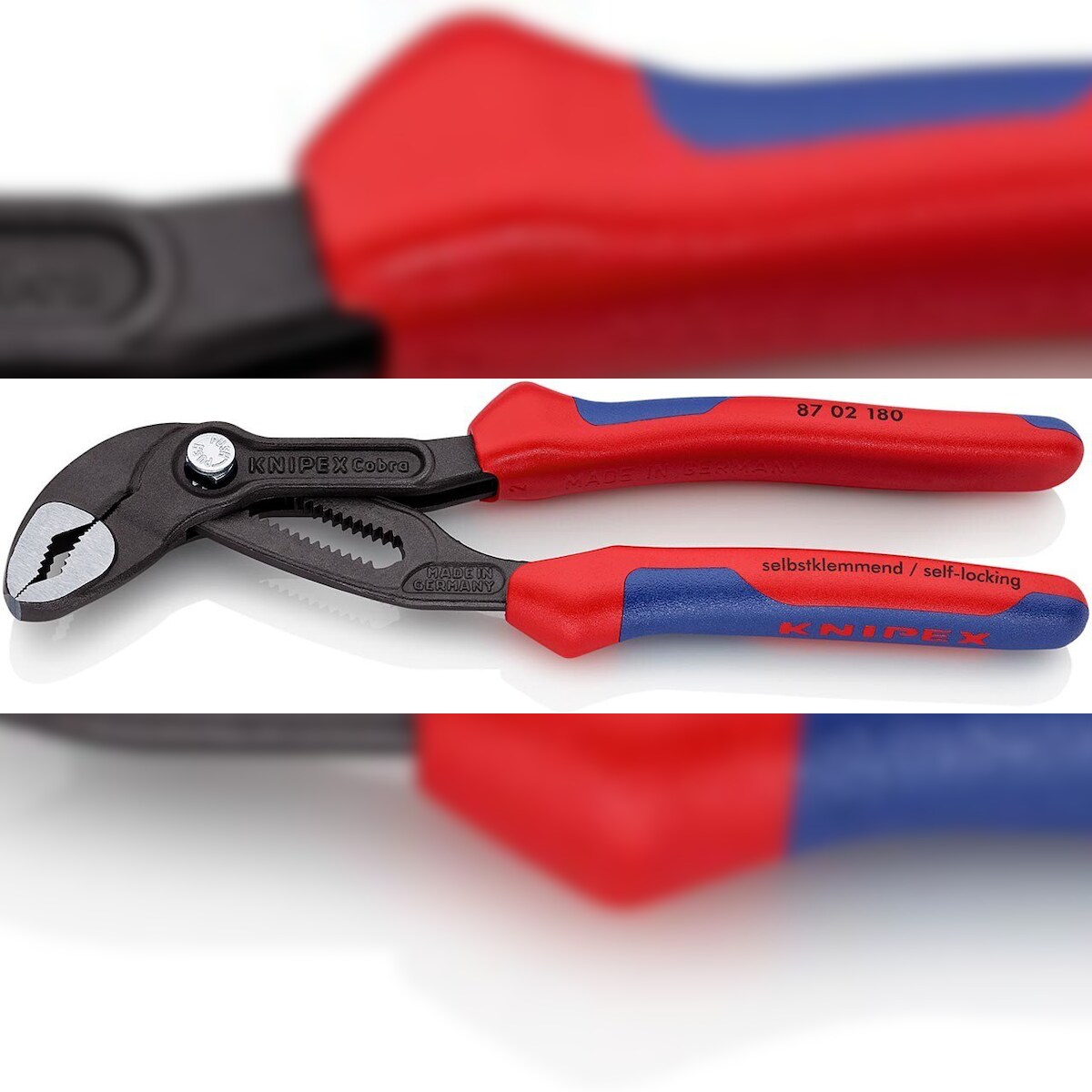 KNIPEX Cobra® Hightech-Wasserpumpenzange, grau atramentiert, Schlüsselweite 36 mm, 180 mm Image