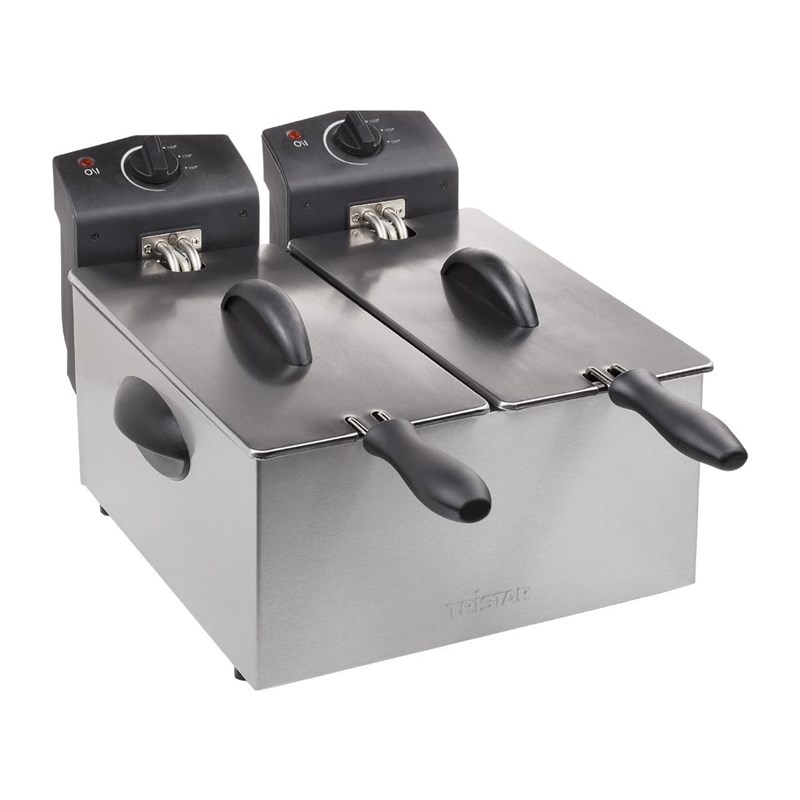 Tristar Doppelkorb-Fritteuse FR-6937 - 2 x 3 ltr Edelstahl Image