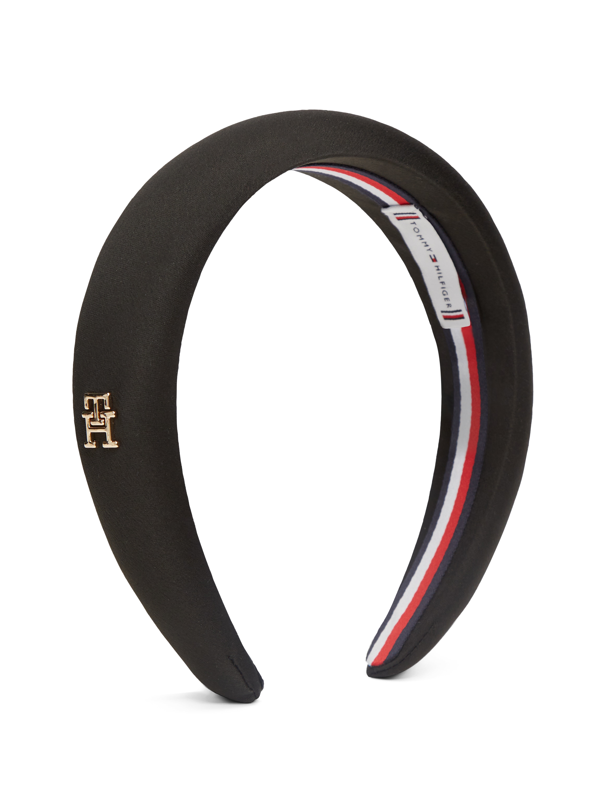 Haarreif TOMMY HILFIGER "TH ELEVATED CHIC HEADBAND", schwarz, Haarfixierungen, Kinder, Obermaterial: 100% Polyester