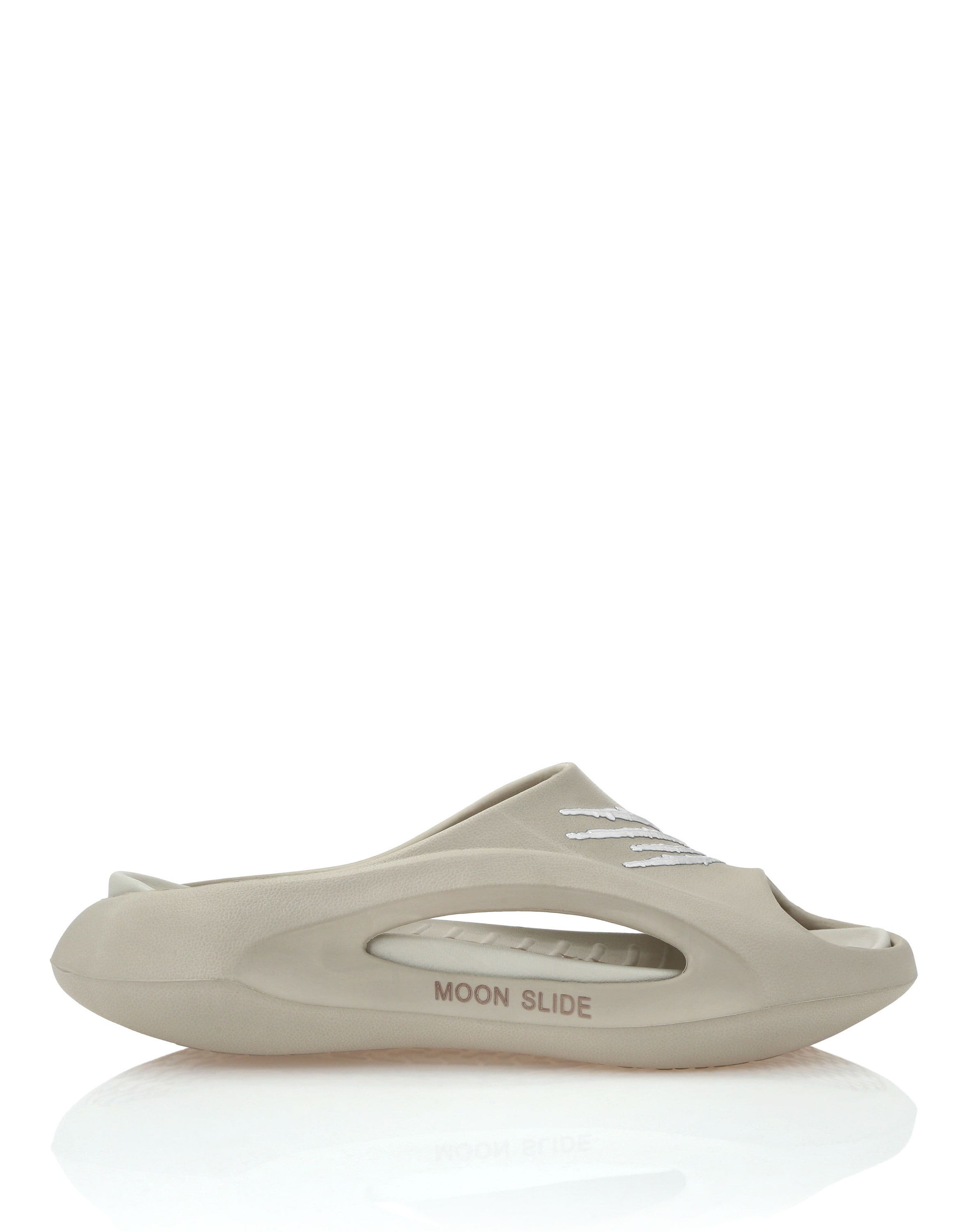 Strandschuh PLEIN SPORT "Flache Gummisandalen", Damen, Gr. 38-39, Normalschaft, beige (06, beige), Schuhe Strandschuh