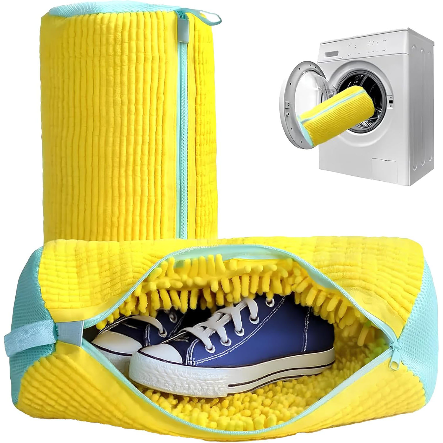 Sneaker Cleaning, Reusable Shoe Washing Bag, Laundry Shoe Bag For Washer Dryer, Shoe Washing Machine gray