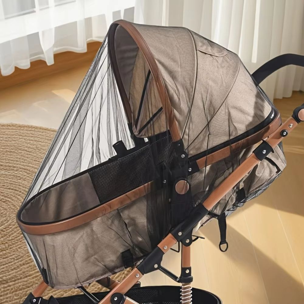Full Coverage Stroller Mosquito Net With Dense Mesh Protection blue