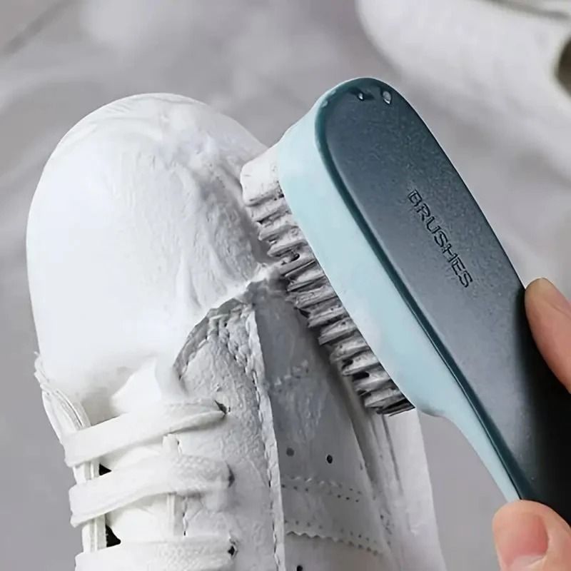 Household Multi Functional Shoe And Clothes Cleaning Brush grey