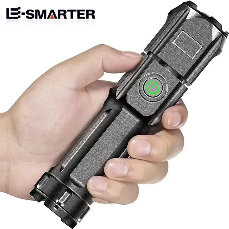 Rechargeable USB Waterproof Zoom Tactical Flashlight 100000 Lumen For Fishing Hunting Camping Rechargeable USB Waterproof Zoom Tactical Flashlight 100000 Lumen For Fishing Hunting Camping