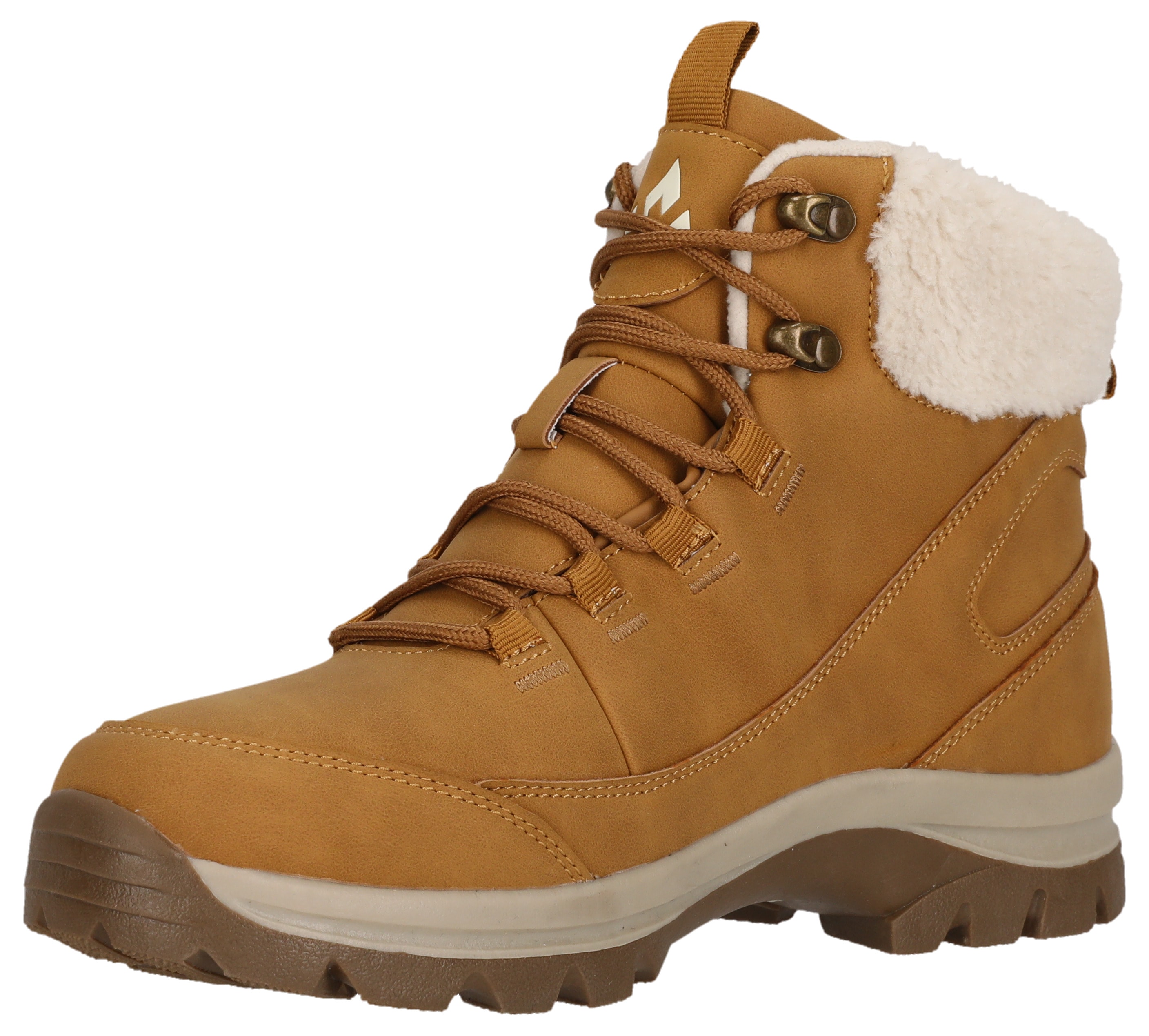 Winterboots WHISTLER "Cassa W Boot WP", Damen, Gr. 41, honey mustar, Synthetik, Textil, Schuhe Winterboots, Winterstiefel,Schnürstiefel, Winterschuhe, wasserdicht, gefüttert