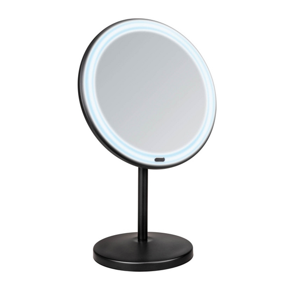 LED Stand-Kosmetikspiegel „Onno“ Schwarz WENKO Image