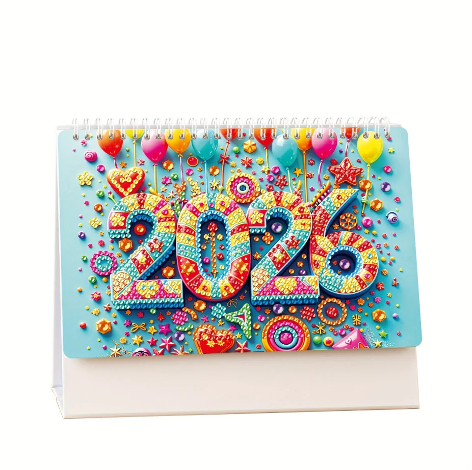 Bricolage 2026 calendrier bricolage diamant peinture Art Kit diamant peinture Kit bricolage diamant Art bureau calendrier pour maison bureau école