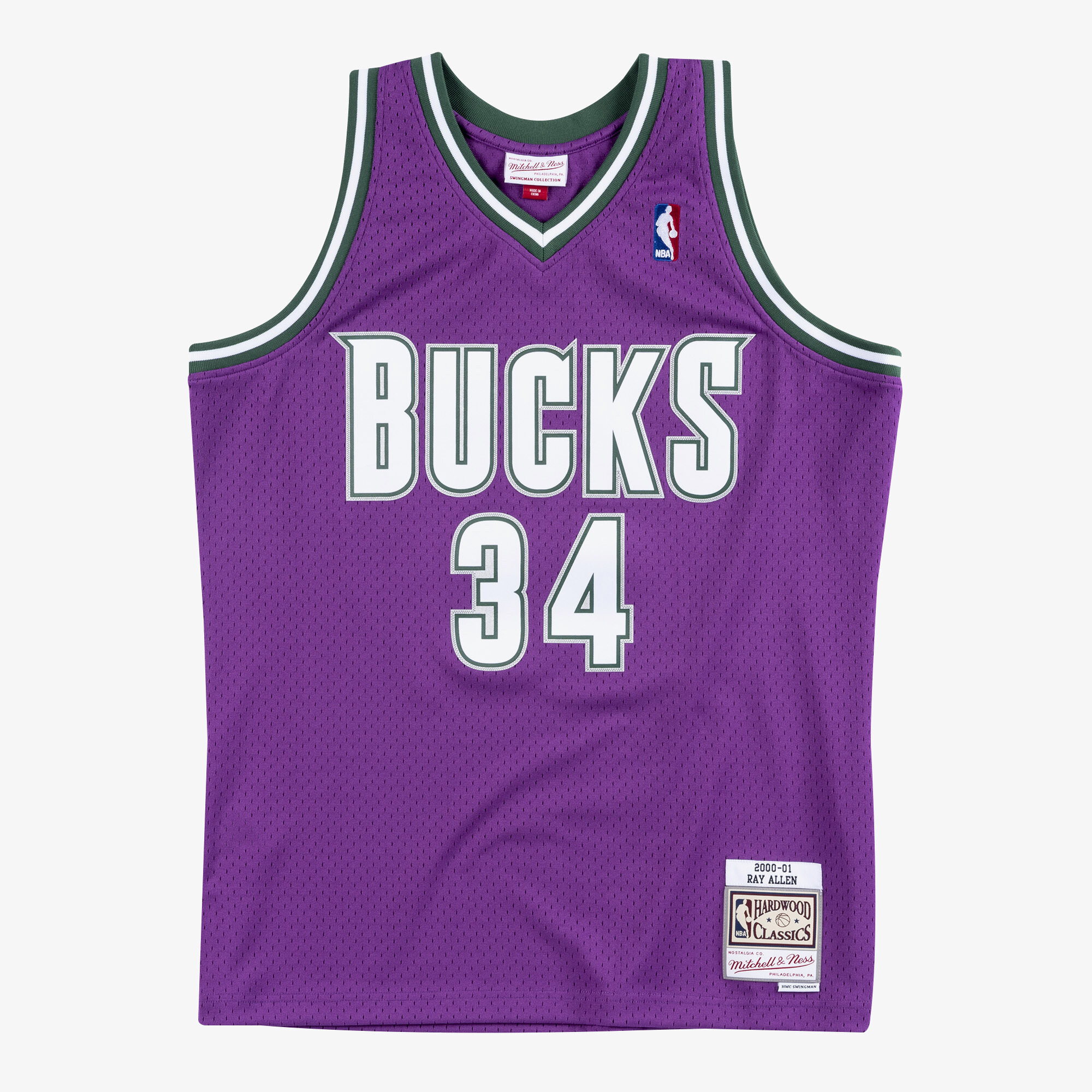 Milwaukee Bucks Mitchell & Ness Swingman-Trikot Road Ray Allen 2000-01 Image