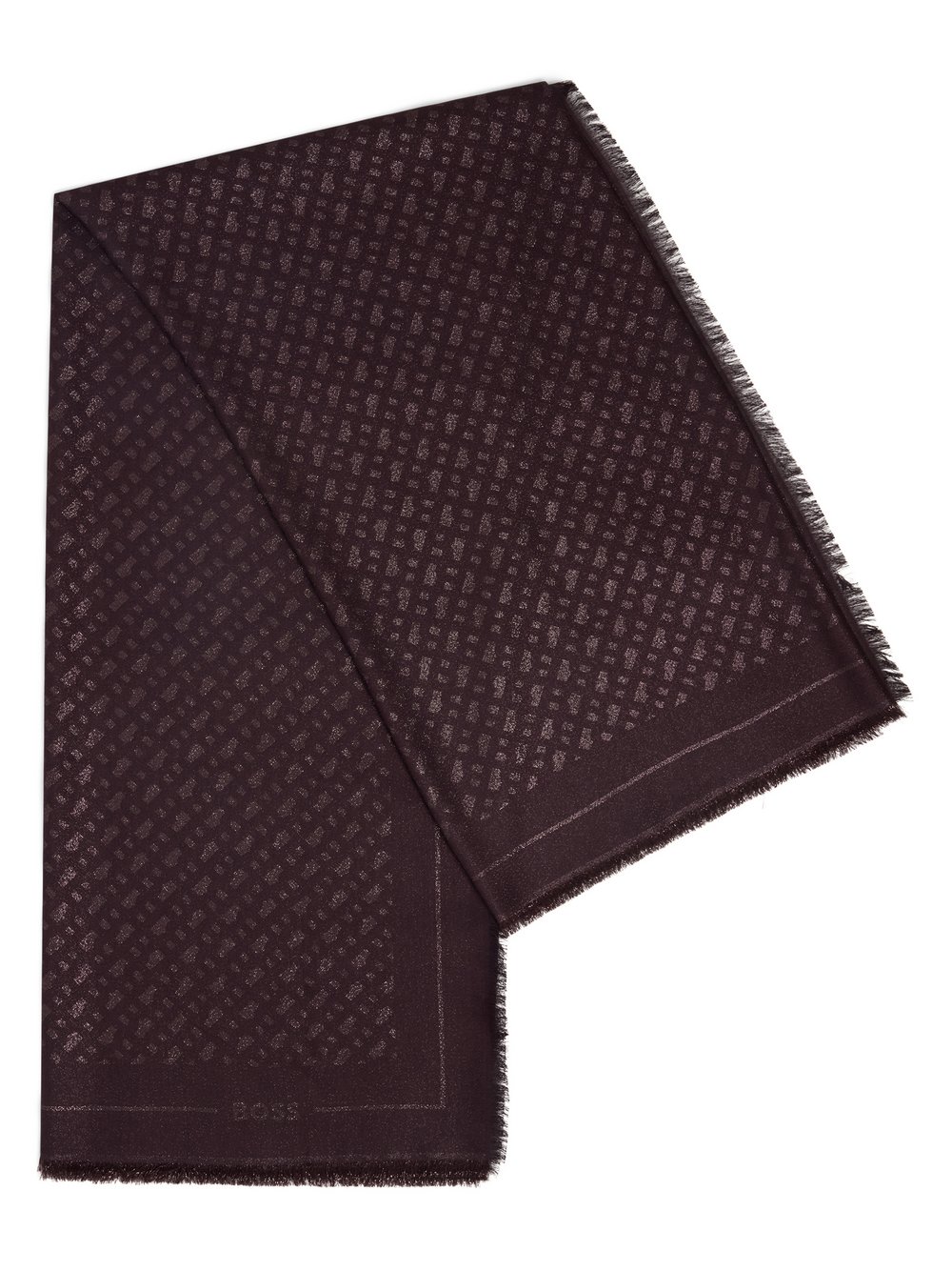 BOSS Webschal mit Wolle LedoniaLu Damen aubergine, ONE SIZE Image