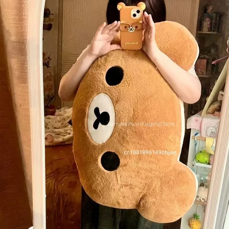 75CM Große Größe Rilakkuma Kawaii Cartoon Anime Plüsch Puppe Zimmer Dekoration Plüschtiere Kissen Nette Peluche Ornamente Geschenke Image