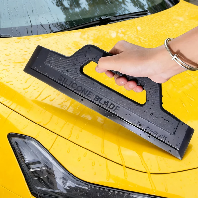 Auto Waschen Wischer Glas Wiper Nahtlose Windschutzscheibe Griff Silikon Schaber Anti Slip Automotive Schönheit Film Anwendung Werkzeuge Image