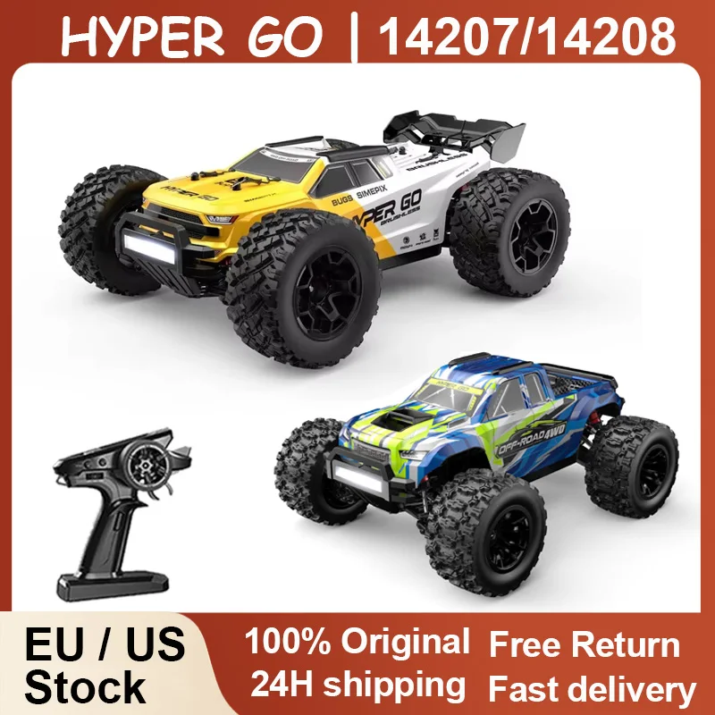 HYPER GO MJX 14207 14208 1/14 RC Auto 41-53 km/h Bürstenlosen 2,4G Fernbedienung 4WD Off-road High Speed RC Auto Lkw Hobby Spielzeug