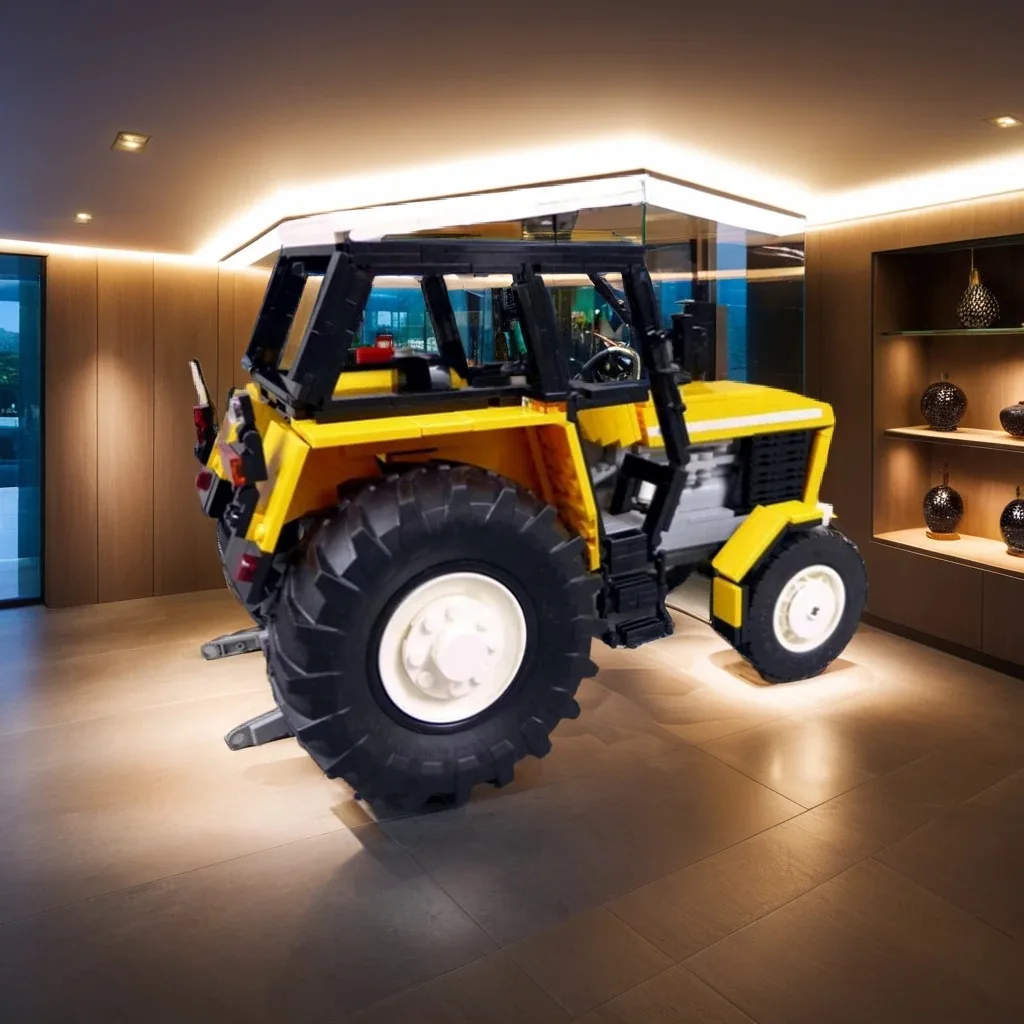 1089 Stücke Ursus 912 Gelbe Version Klassische Bauernhof Traktor Landwirtschaft Fahrzeug Benutzerdefinierte MOC Bildung Modell Bausteine Spielzeug Geschenk Image