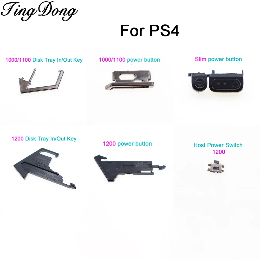 1PC Ersatz Zubehör Disc Drive Auswerfen Schalter Taste Clip Für Ps4 1000/1100/1200/Slim Konsole Power on Off-Taste Image