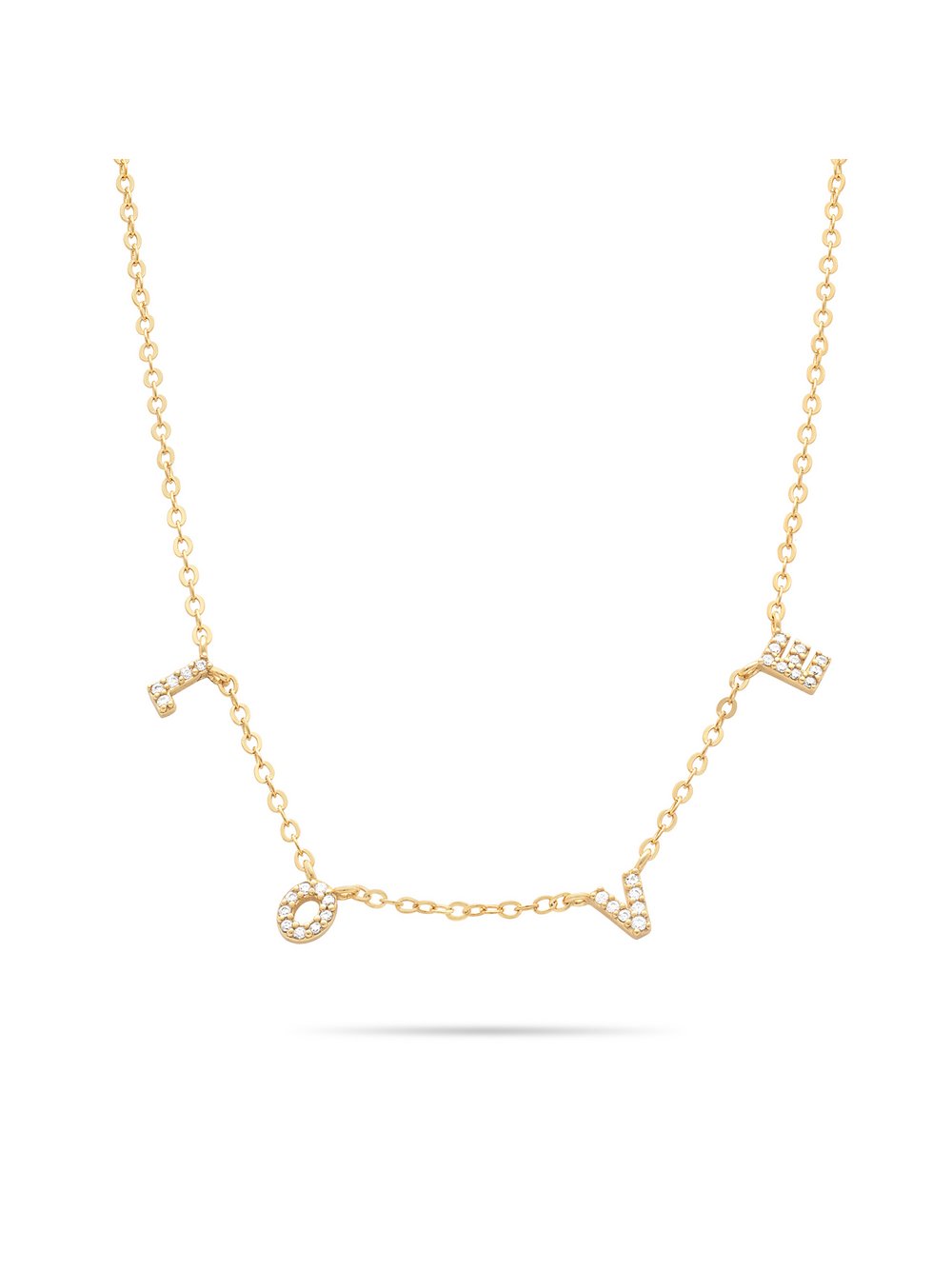 Tamaris Kette Silver Love Collection Damen gold, ONE SIZE Image