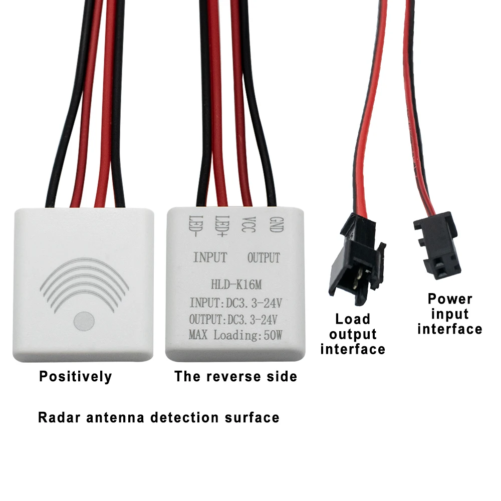 Microwave Motion Sensor DC 3.3-24V 5.8GHz Radar Sensor Module Motion Detector High Sensitivity For Detect Human