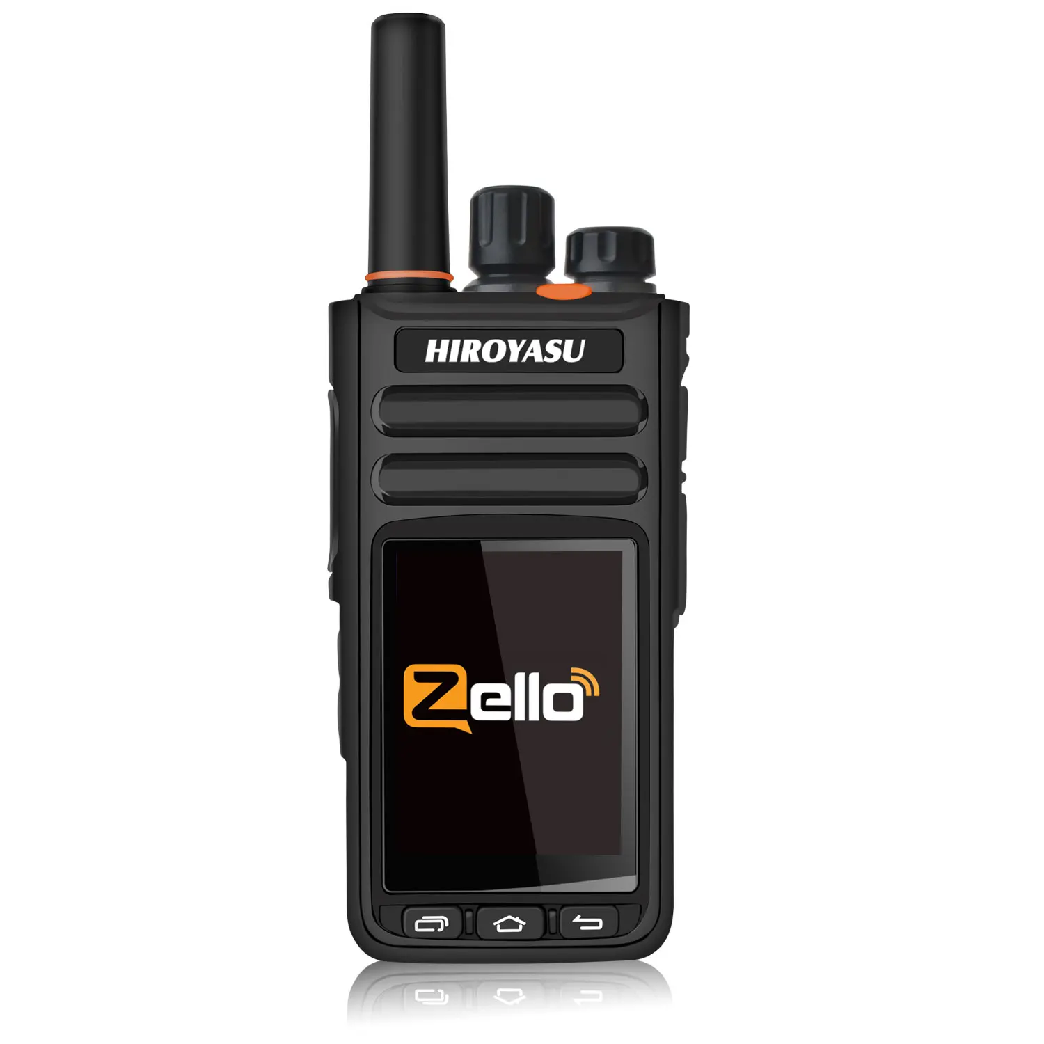 HIROYASU HI-B8 PoC-Radio WIFI 2G 3G 4G Mobilfunknetzwerk Zello Walkie Talkie 2 GB + 16 GB 2,4 Zoll Touchscreen Android 9.0 GPS FM-Radio Image