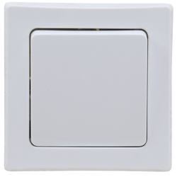 ChiliTec DELPHI Wechsel-Schalter 250V AC / 10A, inkl. Rahmen, UP, weiß Image