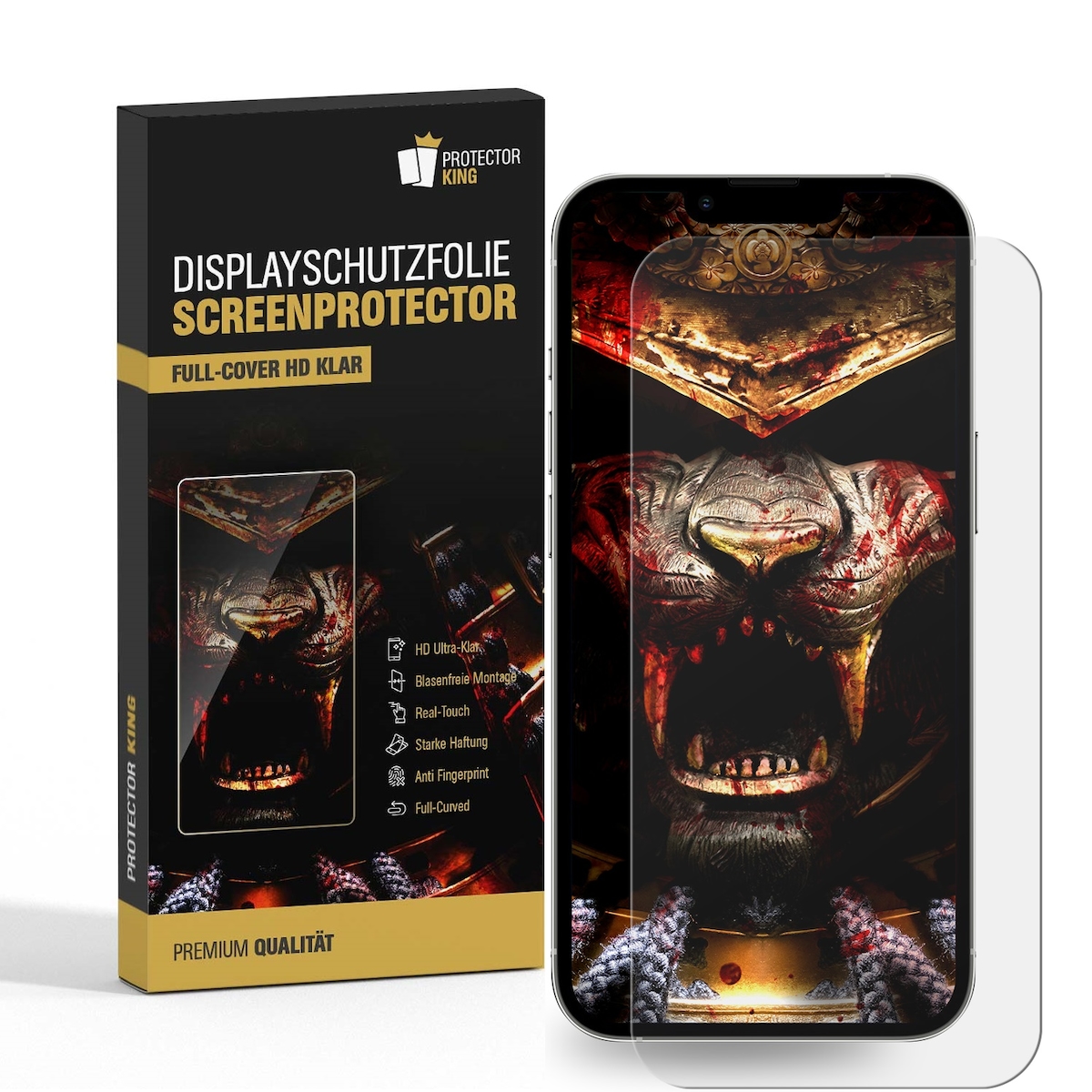 3x Displayschutzfolie für Apple iPhone 14 3D KLAR FULL COVER PREMIUM Displayschutz Schutzfolie Folie Image