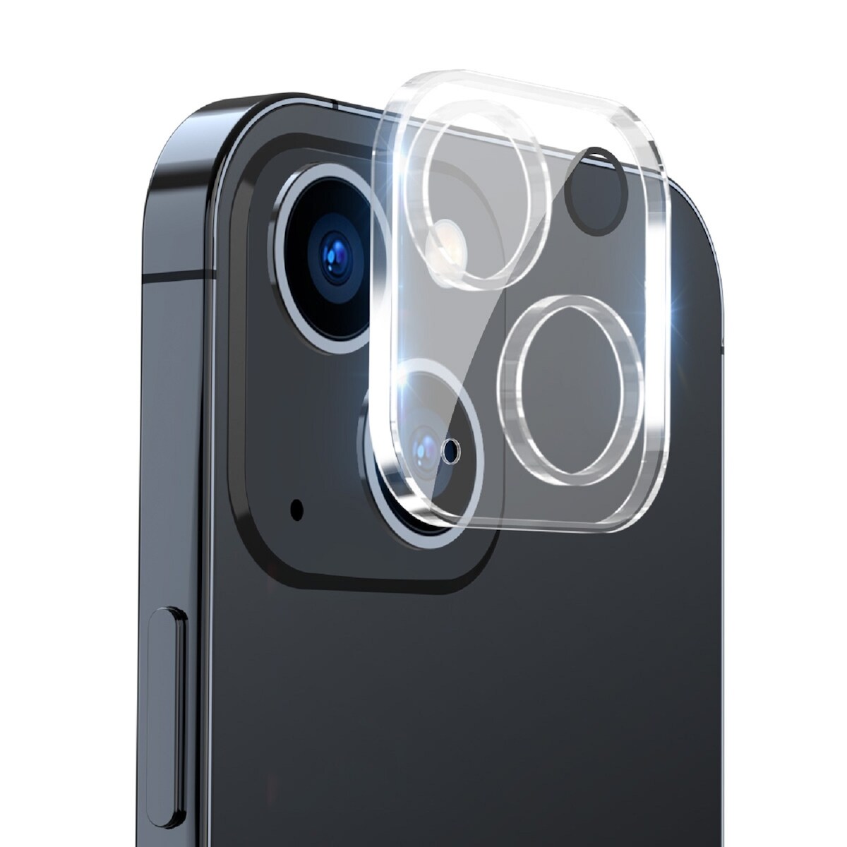 2x Kamera 9H Panzerhartglas für iPhone 14 3D KLAR ECHTES TEMPERED Panzerglas Kameraglas Kamerhartglas Kameraschutzglas Image