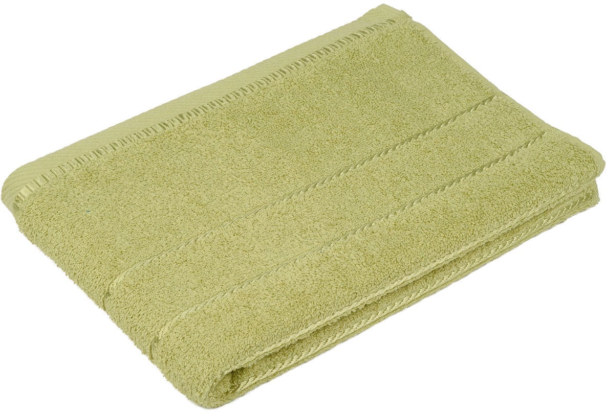 Duschtuch GÖZZE "Berlin", grün (limone), B:70cm L:140cm, Frottier, Obermaterial: 100% Baumwolle, Handtücher