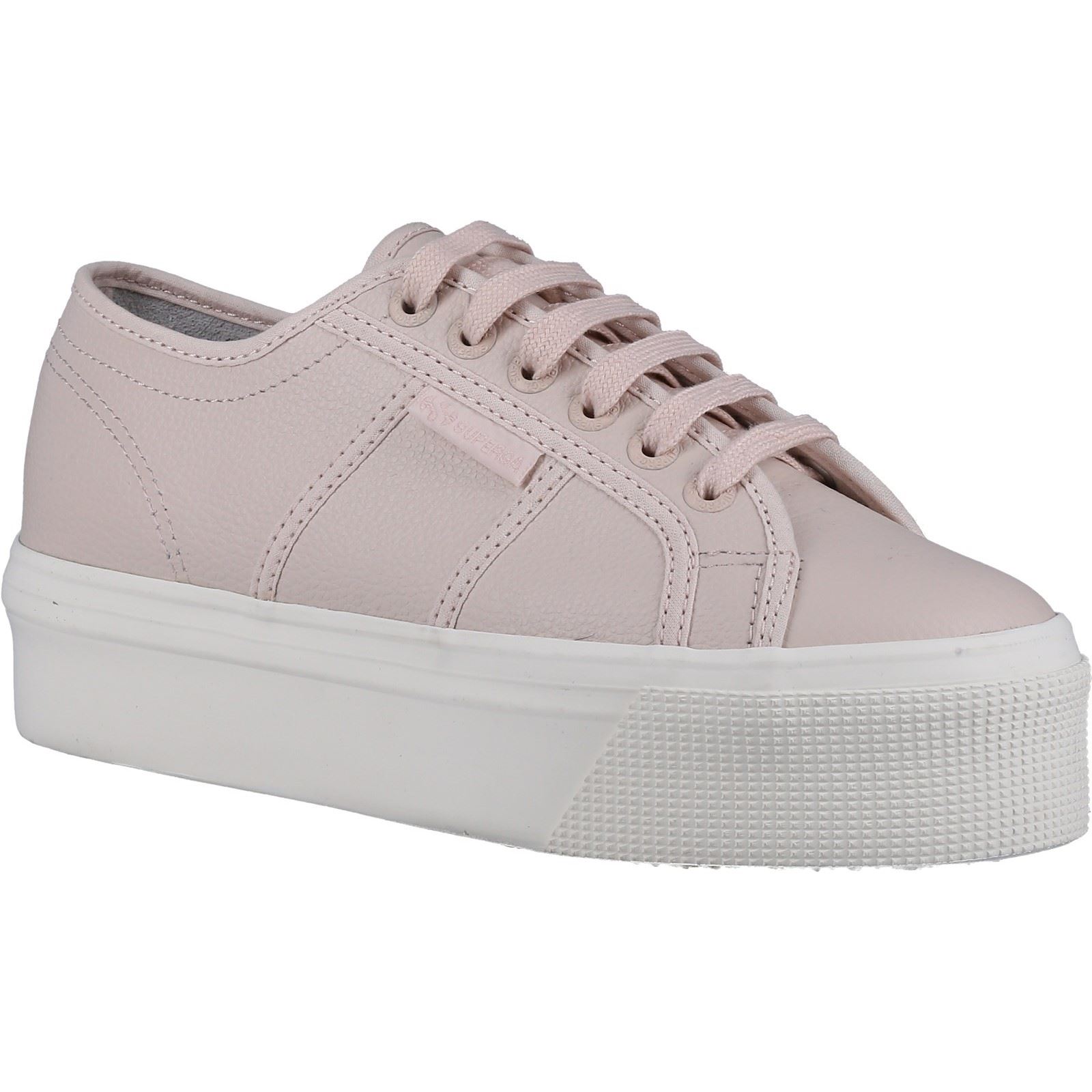 Superga 2790 Leder Damen Rosa Mandel Turnschuhe