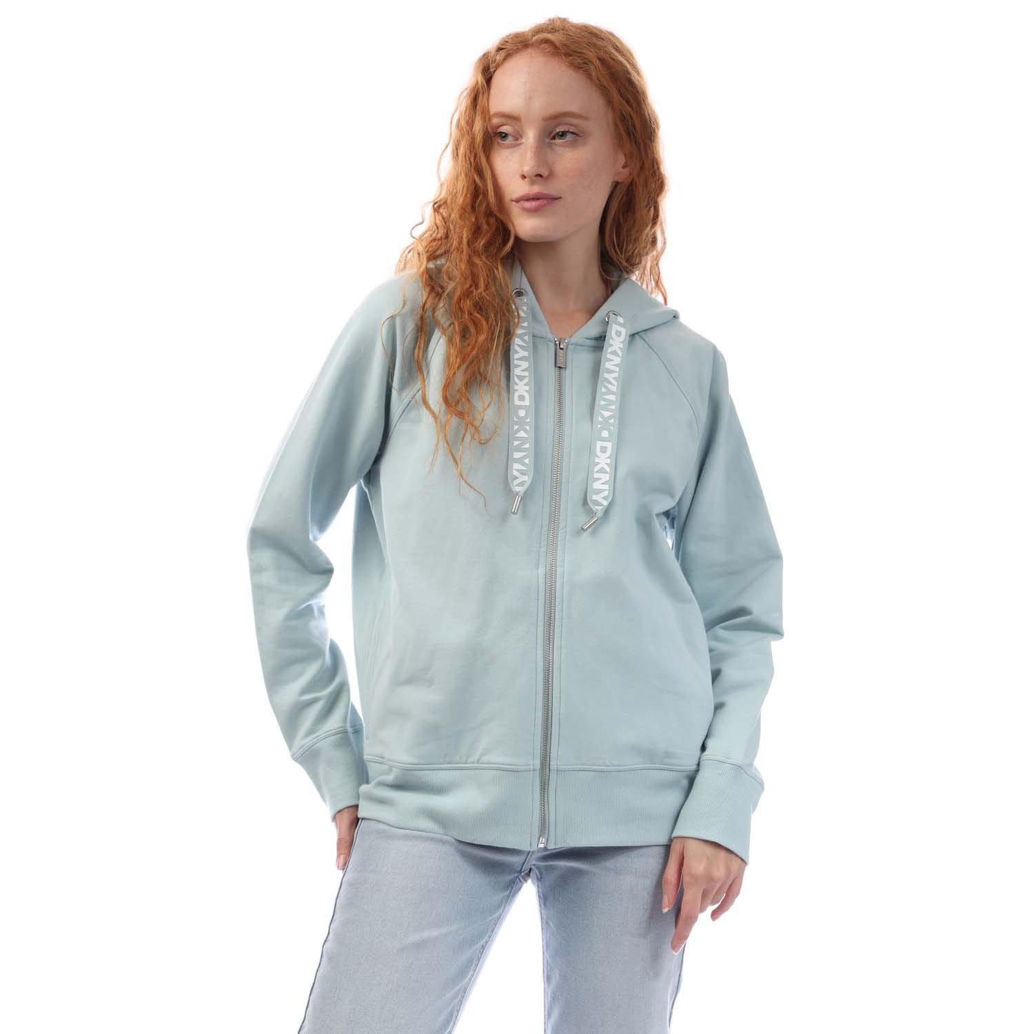 DKNY - Sweatjacke für Damen, Logo (Grau)