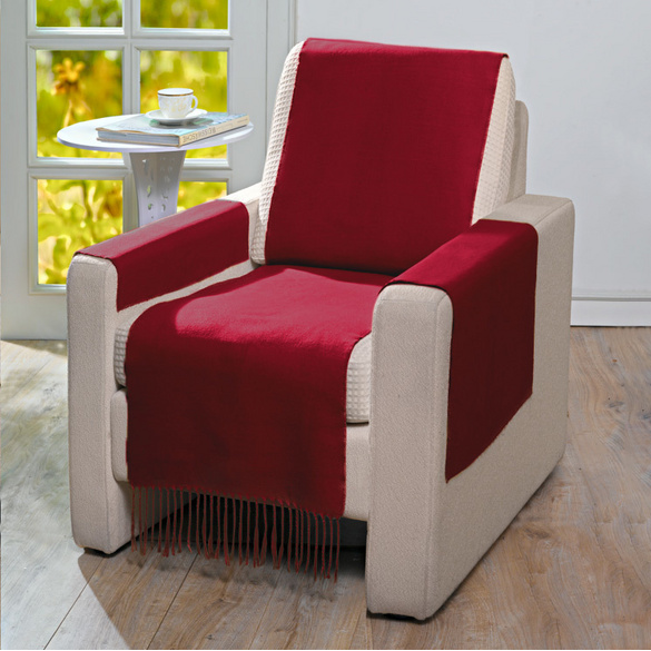 1 Sesselschoner bordeaux, 50 x 200 cm Image