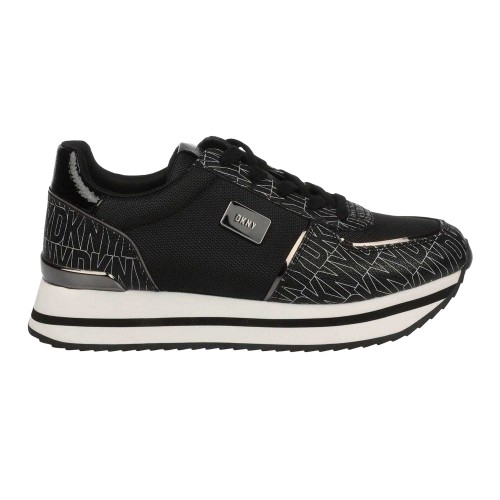 DKNY - "Davie" Sneaker für Damen, Zum Schnüren (Schwarz/Grau) Image