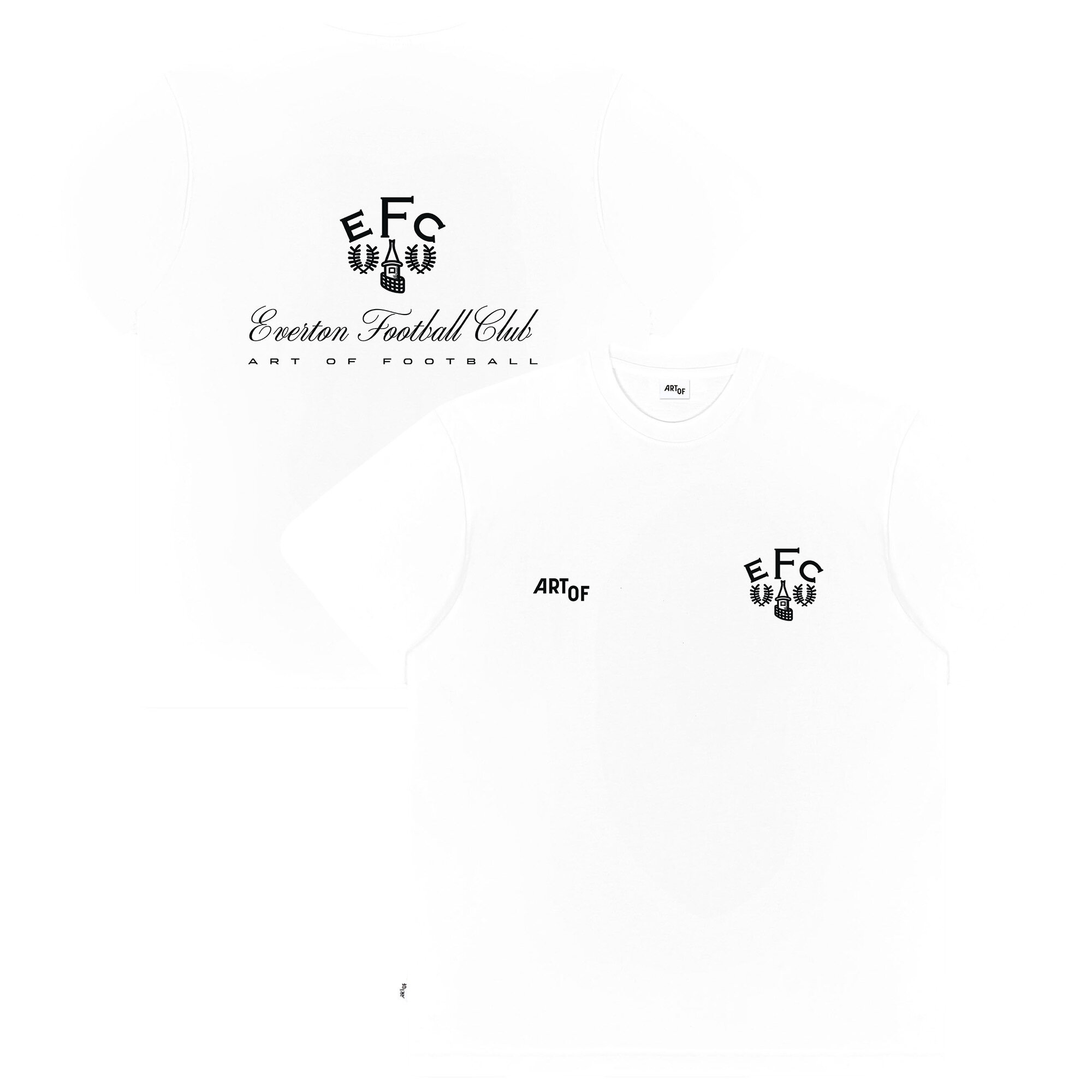 Everton x Art of Football T-Shirt mit Label-Print – Weiß – Unisex Image