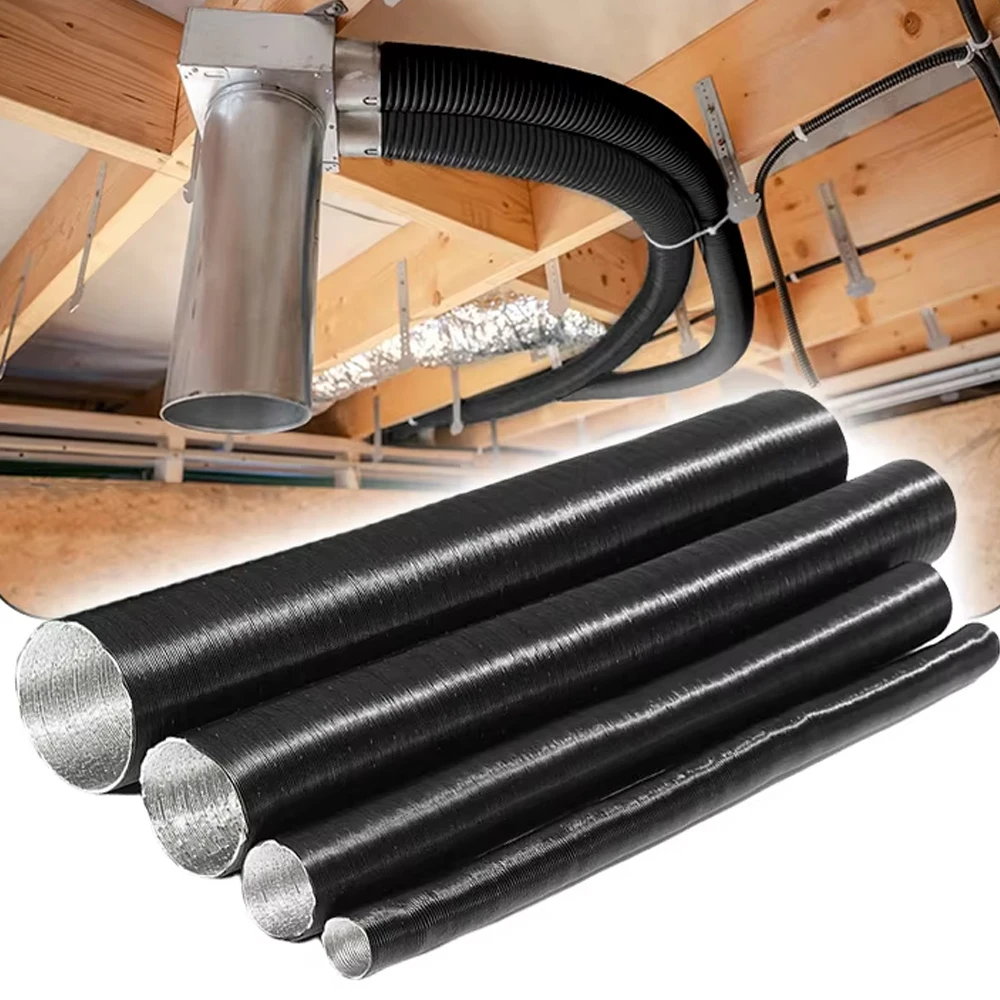 Diesel-Standheizungsschlauch, Aluminiumfolie, Einlass, Abluftkanal, Wellrohr für Lufterhitzer, Belüftung, flexibles Rohr, 1 Stück Image