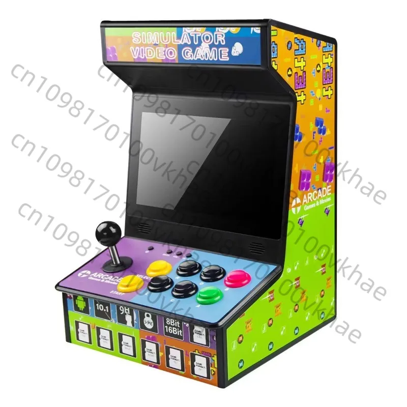 Retro Mini Game Arcade Emulator – 10-Zoll-Monitor, eingebauter Akku, USB-Aufladung Image