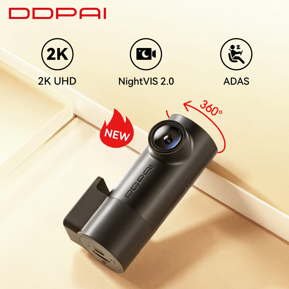 NEUE DDPAI Mini Pro 2K Dash Cam Wifi Auto DVR Kamera Video Recorder Dashcam Nachtsicht Dash Kamera Recorder 24H Parkplatz Monitor