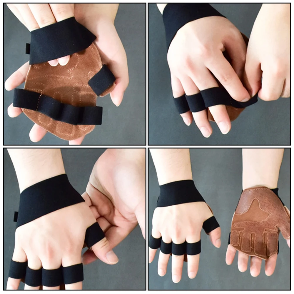 1 paire de gants d'entraînement de musculation de sport avec bandes à poignet intégrées pour hommes et femmes – Idéal pour la salle de sport, le fitness, l'entraînement croisé