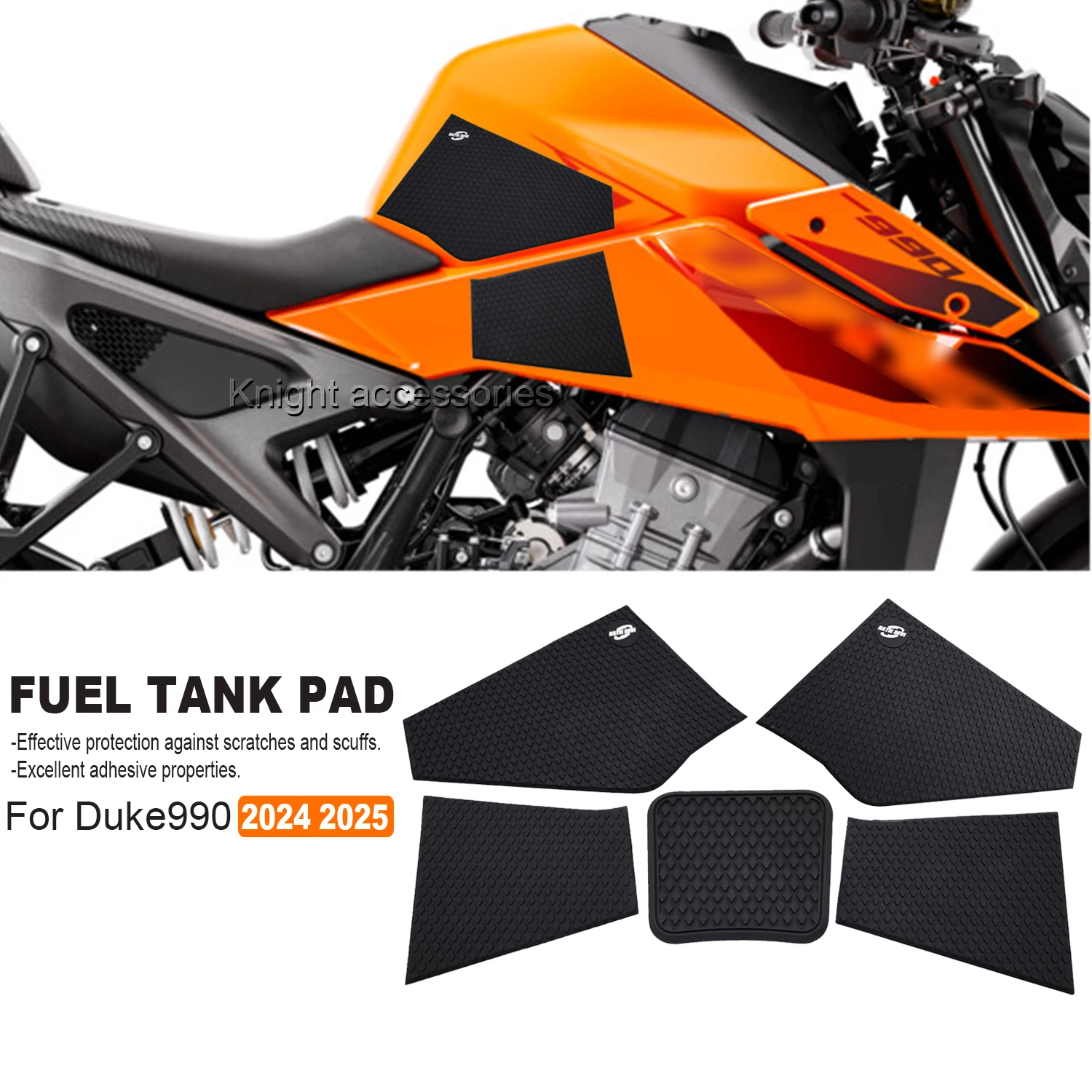 Per Duke990 990 duke 990 Duke 990 2024 2025 Moto Lato antiscivolo Adesivi serbatoio carburante adesivi pad impermeabile 2025