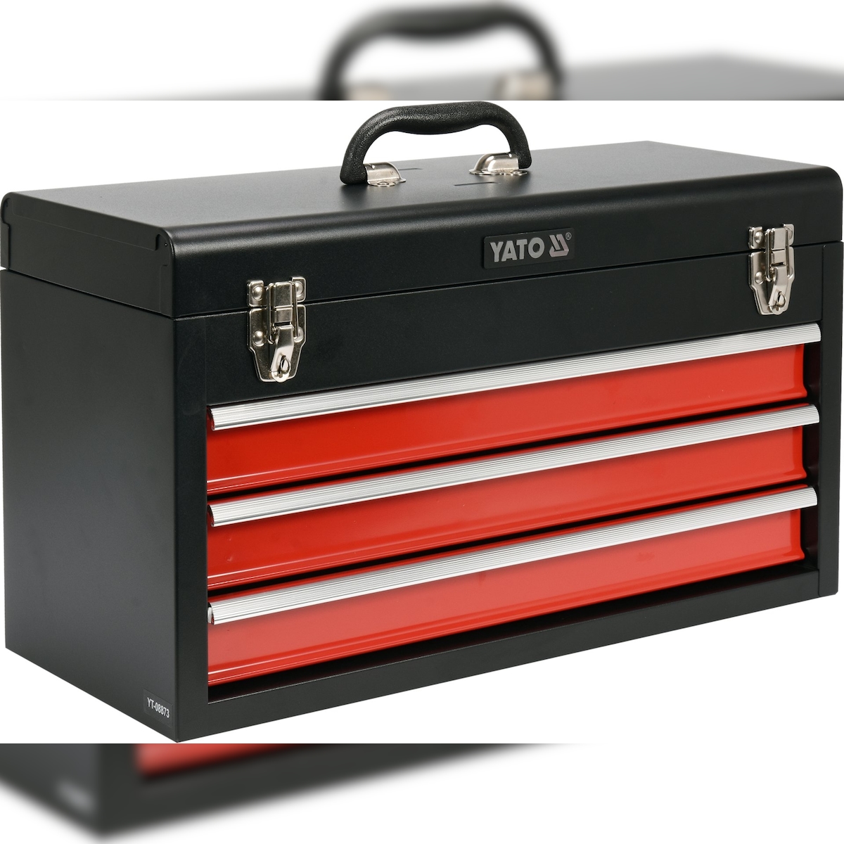 Werkzeugkiste, Werkzeugkoffer Metall 218x300x520 mm mit 3 Schubladen Image