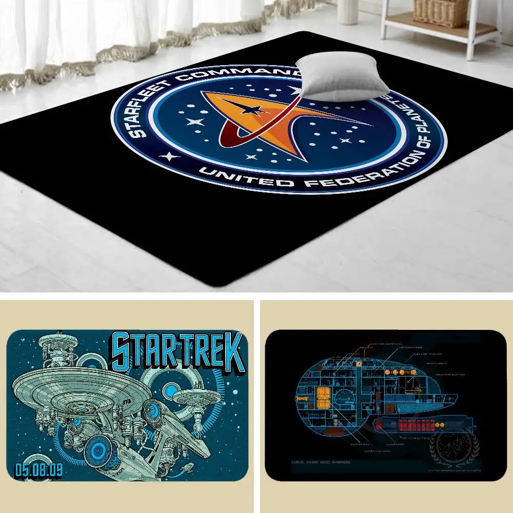 TV Show S-Star Trek Floor Mat Bathroom Absorbent Mat Simple Door Dirt-resistant Mat Home Kitchen Mat Foot Mat Entry Mat
