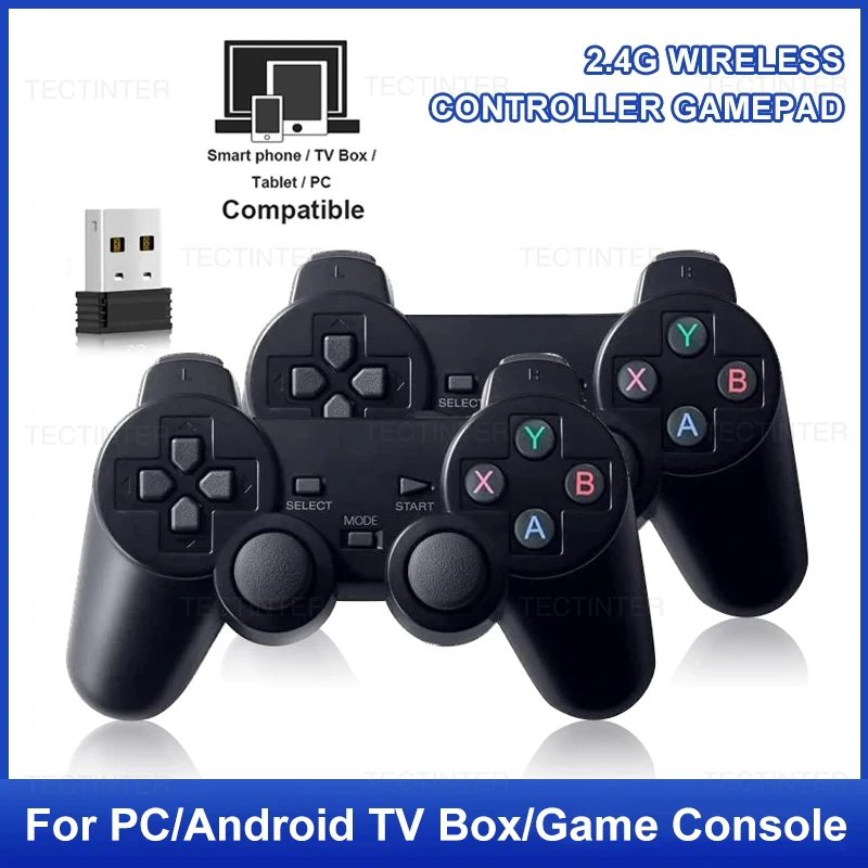 1-2 pièces 2.4Ghz manette de jeu sans fil contrôleur de jeu pour Game Stick GD10/M8 Console de jeu vidéo contrôle pour Android TV Joystick