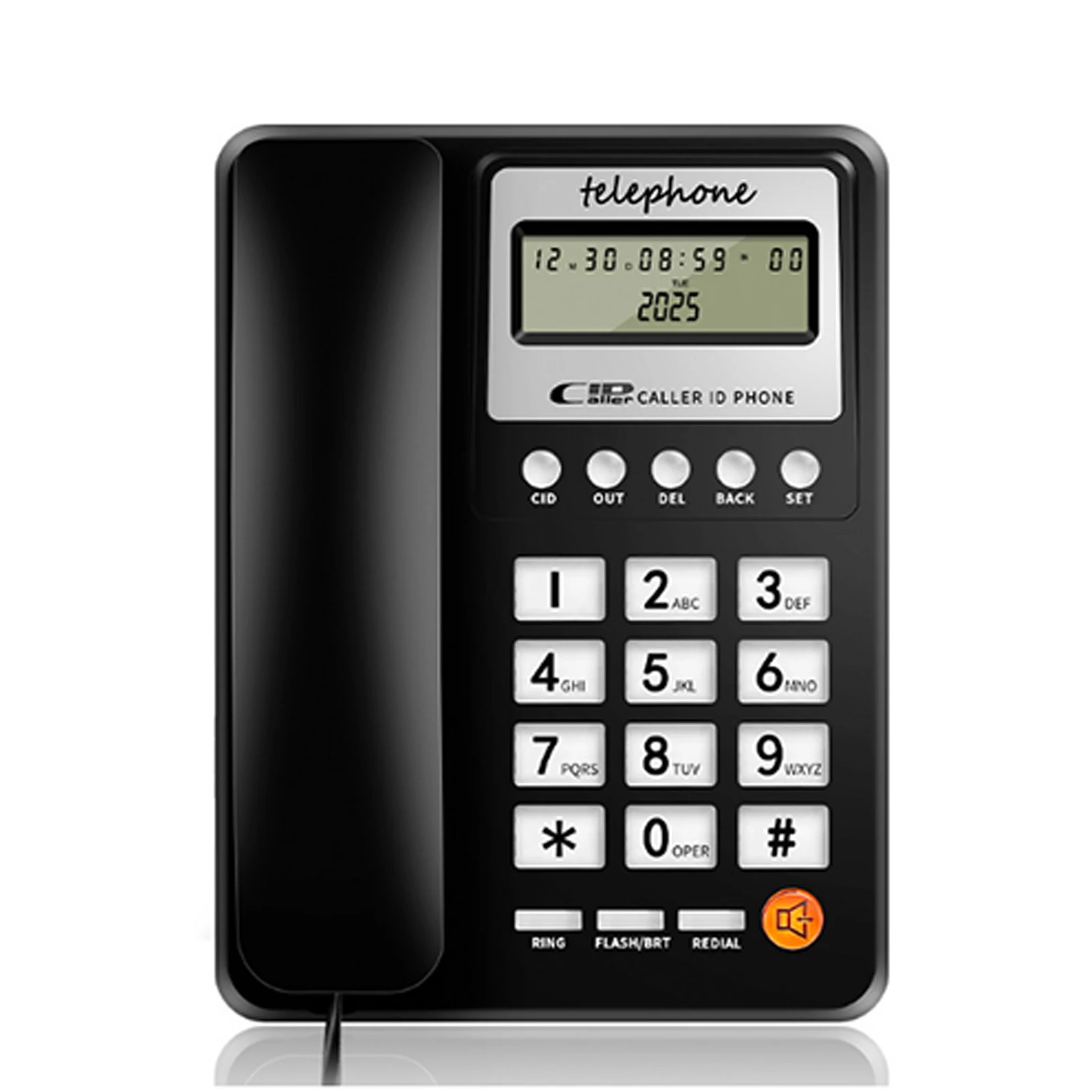 Téléphone fixe numérique téléphone filaire téléphone filaire pour maison hôtel 8208 téléphone fixe filaire identification de l