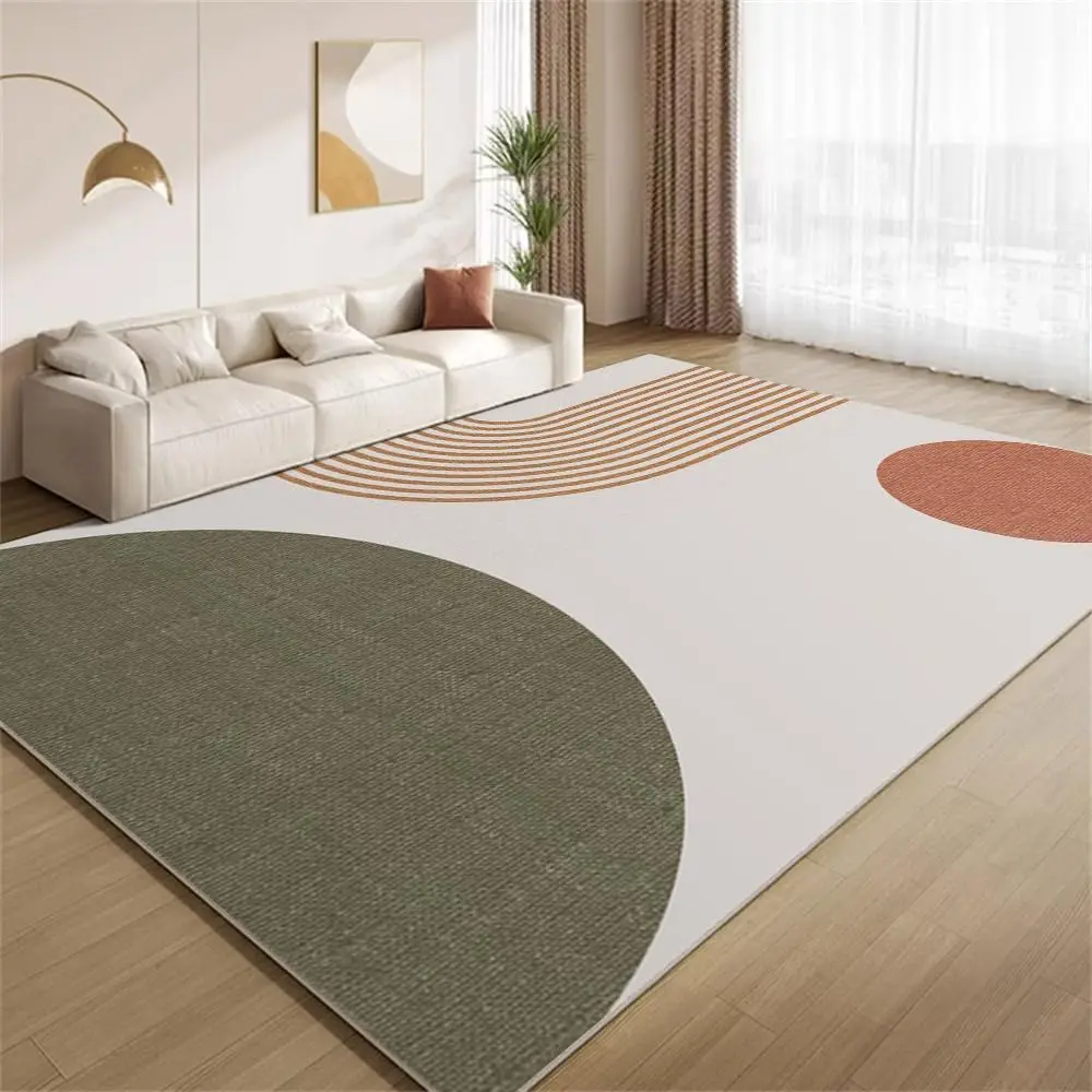 VIKAMA Modern Art Living Room Carpet, Bedroom Floor Mat, Office Floor Mat, Easy to Clean, Interior Area Carpet, Home Decoration