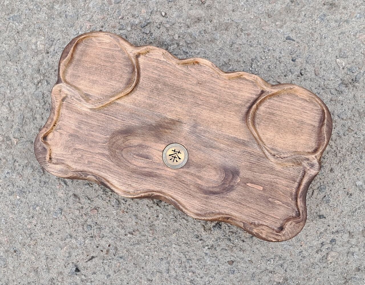Vassoio da tè gigli 45x25cm. Ordine individuale. Tavolo per il tè, gongfu (gong fu), Supporto per la cerimonia del tè.